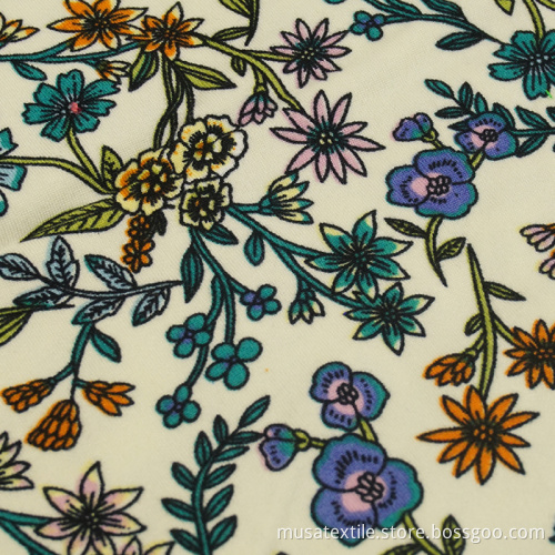 Polyester Spandex DTY Two Side Brushed Jersey Fabric